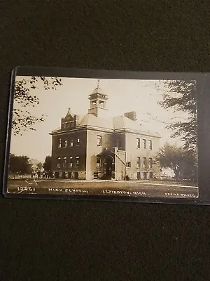 $39.99 • Buy Lexington Michigan High School Pesha RPPC Postcard