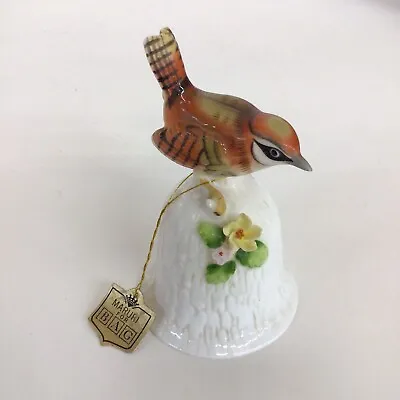 Vintage Maruri For Bag Bell Ornament With Bird And Flowers  • $21.48