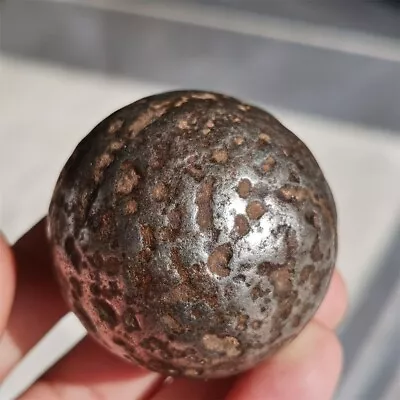 501g  Natural Ancient Iron Meteorite Sphere From   China  A1349 • $149