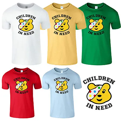 £8.99 • Buy Spotty Day T-Shirt 2022 Pudsey Bear Children In Need Spots Boys Kids Tee Tshirt