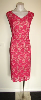 $34 • Buy Sara Size 16 Cocktail Evening Wedding Dinner Party Formal Lace Dress