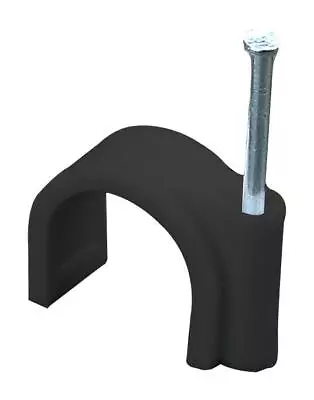 £1.69 • Buy Round Cable Clips Wall 3.5mm 4mm 5mm 6mm 7mm 8mm 9mm 10mm White Black Nail Plugs