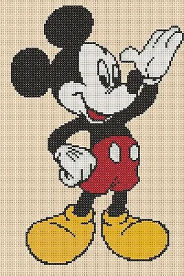 £4.70 • Buy Cross Stitch Chart - Mickey Mouse 51 FlowerPower37-uk