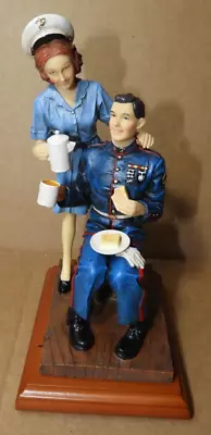 (vanmark) American Heroes (welcome Home Lunch) 8  Handcrafted Sculpture L.e Ex!! • $21.99