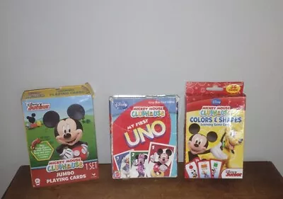 Mattel Disney Mickey Mouse Clubhouse My First UNO King-Size Card Game 2008-used • $11.25