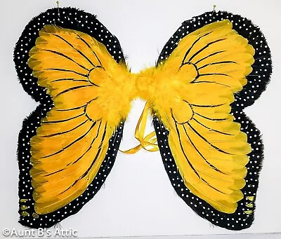 Butterfly Wings Assorted Color Real Feather Costume Wings 18 L X 21 W • $11.23