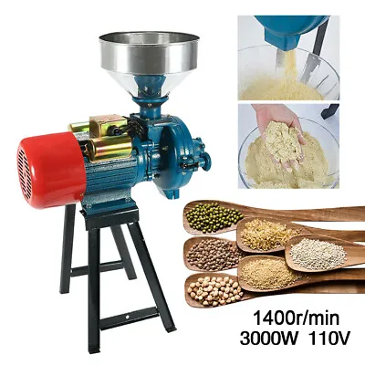 110V Electric Grinder Mill Grain Corn Wheat Feed/Flour Wet&Dry Cereal Machine • $185.90