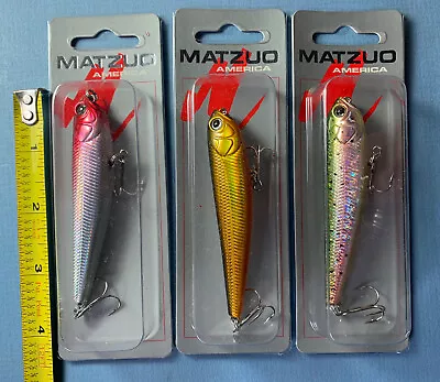 Matzuo 3.5  Fishing Lure Lot Of 3 NIB Fish • $6