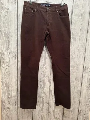 Men’s Hackett London Bespoke Brown Jeans Trousers Pants Chinos W31 L32 • £29.99