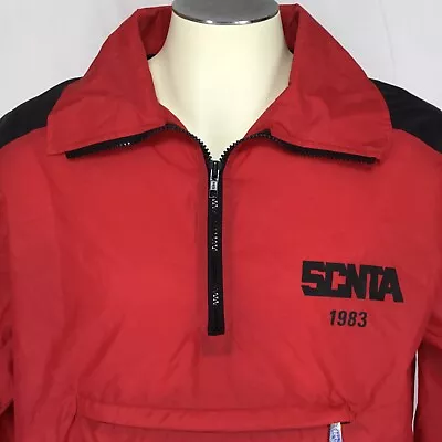 Vintage Sz XL Windbreaker Jacket Packable Pullover SCNTA 1/4 Zip Dated 1983 Rare • $58.93