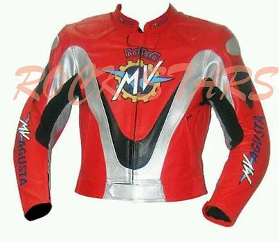 2020 Mv Agusta Leather Motorcycle Jacket 100% Cowhide Leather • $224.02