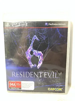 Resident Evil 6 - PlayStation 3 PS3 Game W Manual - Free TRACKED Postage • $15.75