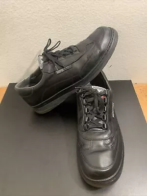 Mephisto Match Runoff Air Jet Leather Comfort Walking Shoes Men’s SZ 11.5 Black • $69