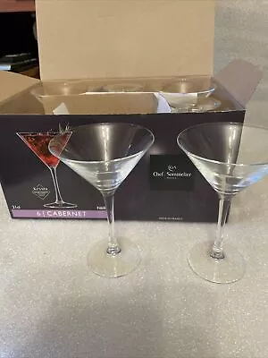 Chef&Sommelier CABERNET Cocktail/Martini Glasses 21cl Box Of Six • £8