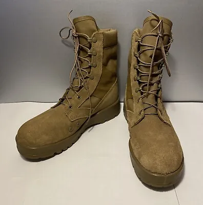 EUC Vibram 798 Hot Weather Army Combat Leather Boots Coyote W074980 Men 8 W • $74.95