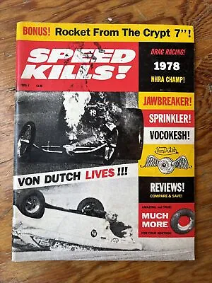 Fanzine SPEED KILLS #4 1993 Jawbreaker Von Dutch Drag Racing Sprinkler Vocokesh • $30