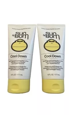 (2) Sun Bum Cool Down Hydrating After Sun Lotion W Aloe & Cocoa Butter • $9.99