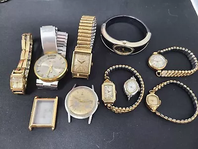 Vintage Mechanical Watch LOT FOR PARTS / REPAIR Hamilton Mido Ocean Star Bulova • $51