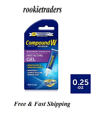 $10.64 • Buy Compound W Maximum Strength Fast Acting Gel Wart Remover, 0.25 Oz