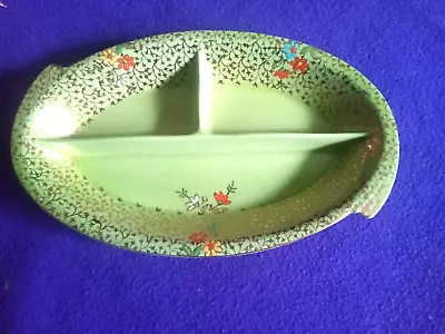 Vintage  Royal Winton Grimwades  Gilded Partitioned Tray/ DISH • $25.50