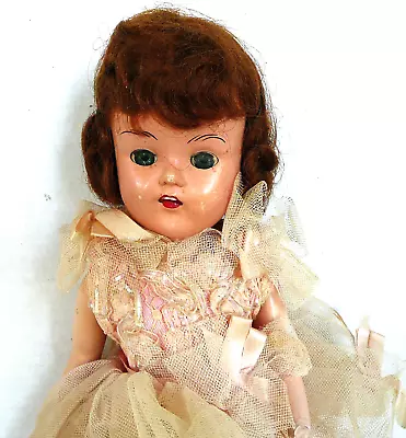 Vintage 50's Strung Hard Plastic Molded Arts Co. Original Clothes Ballerina Doll • $9.95