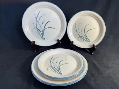 Set Of 8 CORELLE COASTAL BREEZE  4 Dinner 10.25” & 4 Luncheon Plates 8 1/2 . • $30