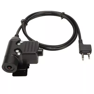 U94 PTT Hands Free PU Cable Prevent Slip 2 Pin Push To Talk For 75 510 For • £19.24