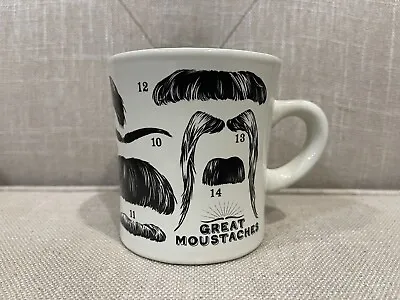 Great Moustaches 2011 Mug Coffee Cup Unemployed Philosophers Guild Ceramic • $9.99