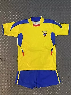 Ecuador National Team Yellow Kids Soccer Set Jersey Shorts Shirt Futbol • $30