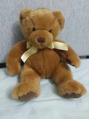 Hamleys Teddy Plush Bear Brown 30cm With Ribbon | Excellent Condition  • £4.99