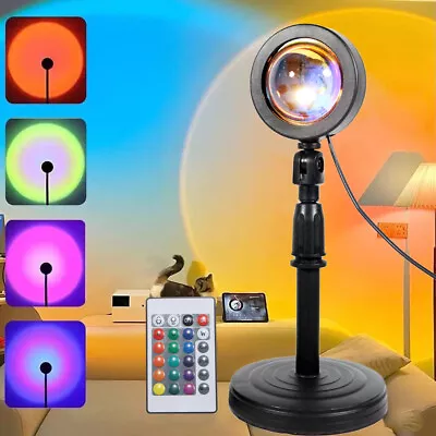 $12.88 • Buy Romantic Sunset Lamp USB Led Decor Atmosphere Light Projector 16Colors & 4 Modes