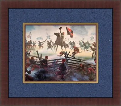 Mort Kunstler Civil War Print - The Grandest Charge Ever Seen Custom Framed  • $85