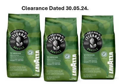 Lavazza Tierra Brasile Premium Blend Coffee Beans 3 X 1kg CLEARANCE • £29.99