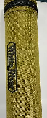 White River Rod Case - Nylon W/ Zipper (CASE ONLY) Green 39 X 2-1/2 EUC USA • $38