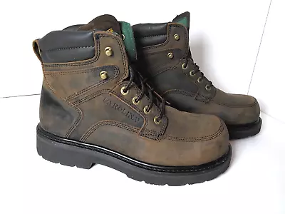 Carolina Work Boots Men's 10.5 CA 1399 Brown Leather  Steel Toe Made In Vietnam • $87.44