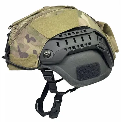 Large OCP MULTICAM ACH MICH ECH HELMET COVER W/ COUNTERWEIGHT POUCH HYBRID MESH • $49.99