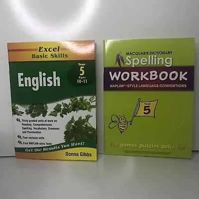 Excel Basic Skills - English Year 5 & Spelling Workbook Macquarie NAPLAN • $19