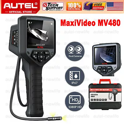 Autel MaxiVideo MV480 Inspection Camera 1080PHD Industrial Endoscope Video Scope • $239