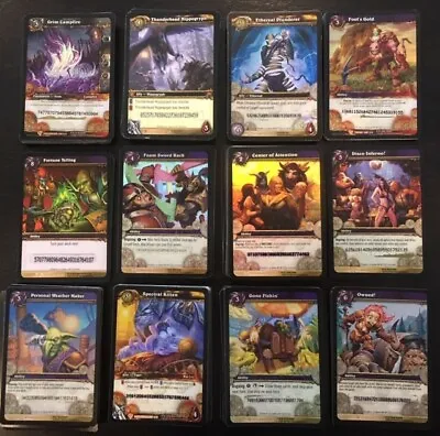 USED World Of Warcraft TCG Loot Cards RARE & UNCOMMONs - Some 3/3s & 2/3s OWNED! • $7.49