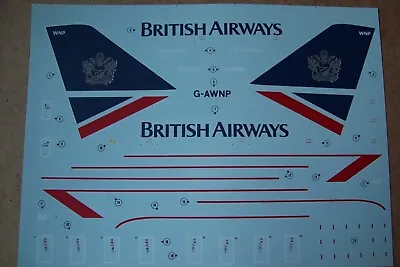 AIRFIX  BOEING 747  BRITISH AIRWAYS  LANDOR SCHEME   08174   1:144 Scale Decals • £4.99