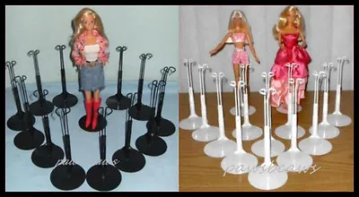 2 Dozen 24 Kaiser Doll Stands For BARBIE Monster High 12 BLACK & 12 WHITE • $78.99