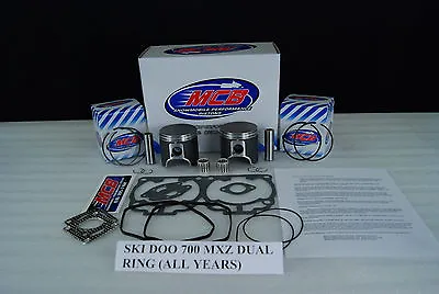 Ski Doo MXZ 700  Piston Kit Complete DUAL Ring Design With Full Engine Gasket  • $349.95