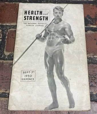 HEALTH And STRENGTH 1950 Male Physique Photos Vintage Men  Bodybuilding • $19.99