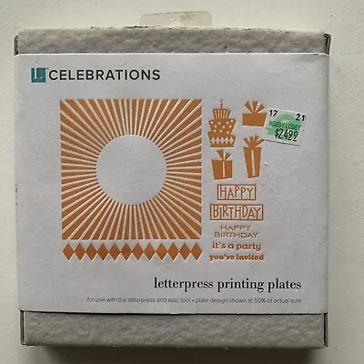 L Celebration Letterpress Printing Plates  • $12