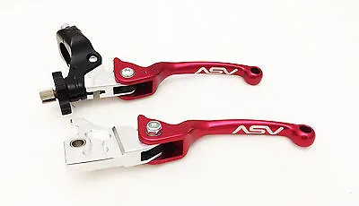 ASV F3 Front Brake Clutch Perch Levers Pair Pack Red Yamaha Banshee 350 YFZ  • $149.95