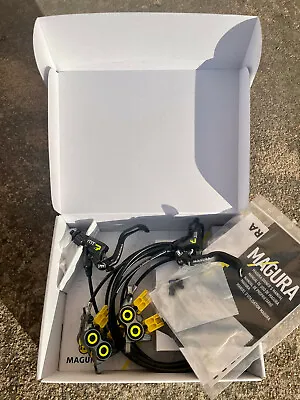 NEW MAGURA MT7 PRO Disc Brake Set YELLOW (FRONT AND REAR) • $420.69