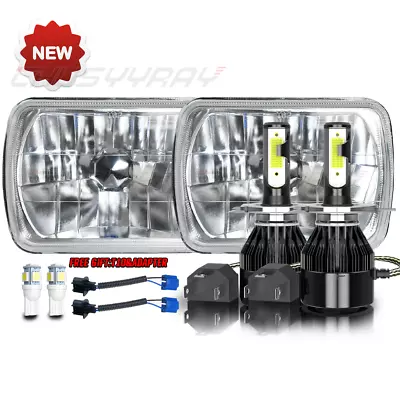 5x7  7x6 LED Headlights H4 Projector Hi/Lo Beam Fit Chevy K10 K20 C10 C20 • $99.99