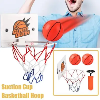 Mini Basketball Hoop Net Indoor Over The Door BackboardWith Ball PumpGame Set US • $5.67