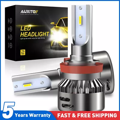 AUXITO 2x H11 H9 H8 LED Headlight Bulbs High Low Beam 20000LM 6500K Cold White • $27.15