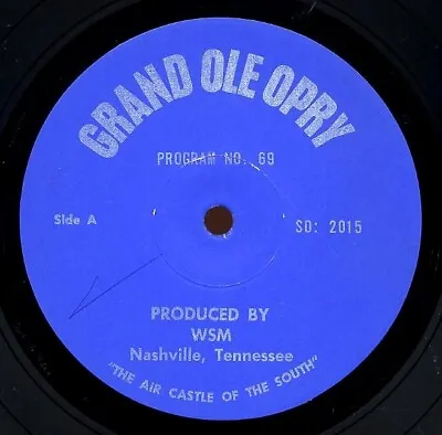 George Morgan Maybelle Carter Grand Ole Opry Original Radio Show Record • $39.99